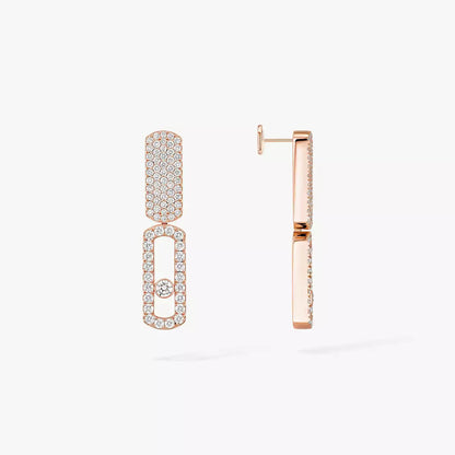 [Solara jewelry]Imperial Move SM Diamond Earrings