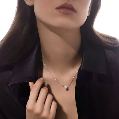 [Solara jewelry]Diamond Necklace 0,20ct Brilliant Shape Joy