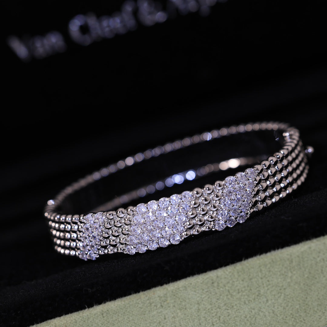 [Solara jewelry]  FIVE-ROW DIAMOND BRACELET