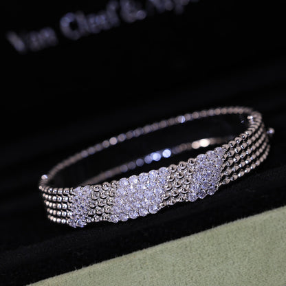 [Solara jewelry]  FIVE-ROW DIAMOND BRACELET