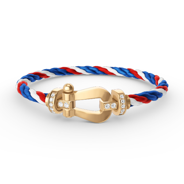 [Solara Jewelry]FORCE LARGE HORSESHOE HALF DIAMOND BRACELET GOLD