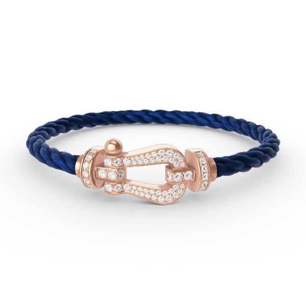 [Solara Jewelry]FORCE LARGE HORSESHOE FULL DIAMOND BRACELET ROSE GOLD