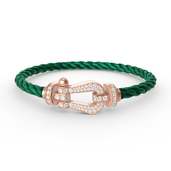 [Solara Jewelry]FORCE LARGE HORSESHOE FULL DIAMOND BRACELET ROSE GOLD