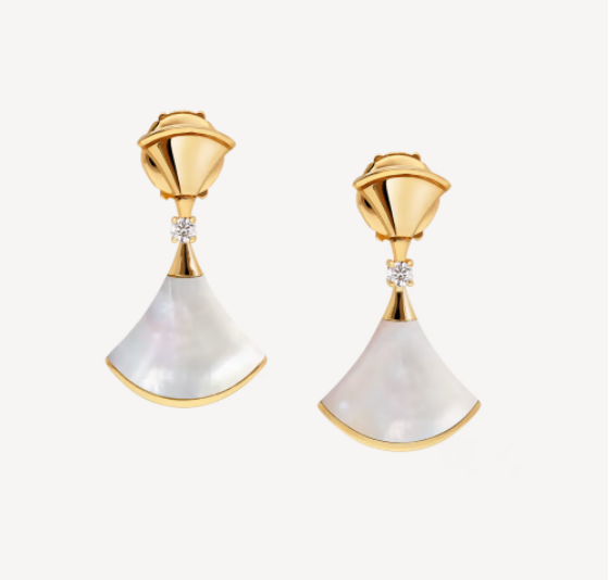 [Solara Jewelry]DREAM MOP 1 DIAMOND EARRINGS