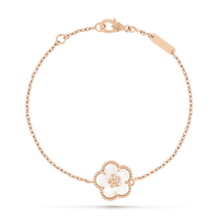 [Solara Jewelry]LUCKY WHITE MOP PLUM BLOSSOM  BRACELET