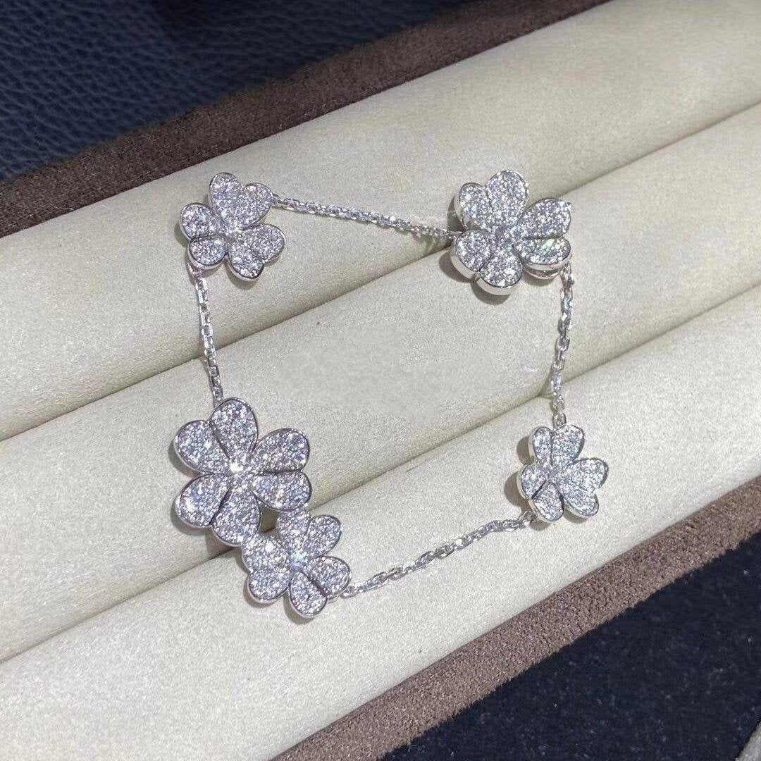 [Solara Jewelry]FRIVOLE SILVER 5 FLOWERS BRACELET