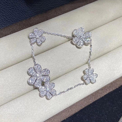 [Solara Jewelry]FRIVOLE SILVER 5 FLOWERS BRACELET