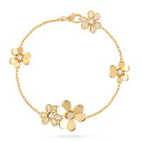[Solara Jewelry]FRIVOLE GOLD 5 FLOWERS BRACELET