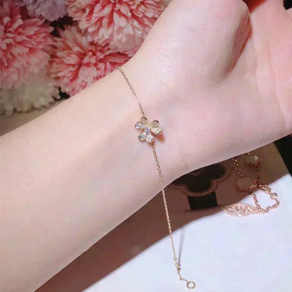 [Solara Jewelry]FRIVOLE GOLD FLOWER DIAMOND BRACELET