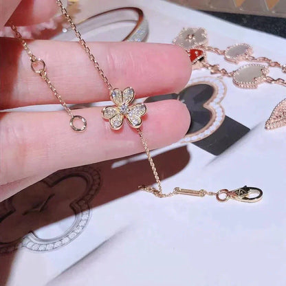 [Solara Jewelry]FRIVOLE GOLD FLOWER DIAMOND BRACELET