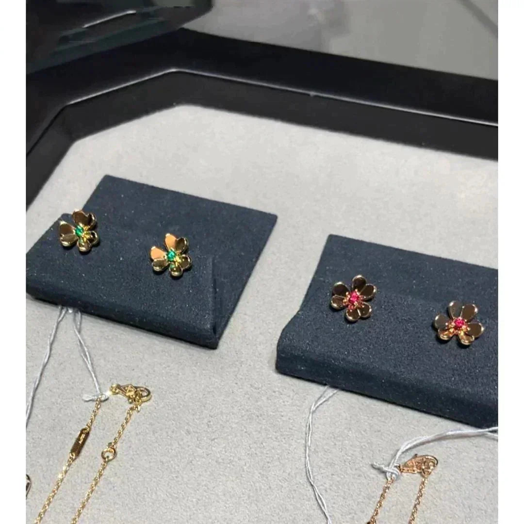 [Solara Jewelry]FRIVOLE  FLOWER PINK EARRINGS