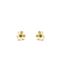 [Solara Jewelry]FRIVOLE  FLOWER MALACHITE EARRINGS