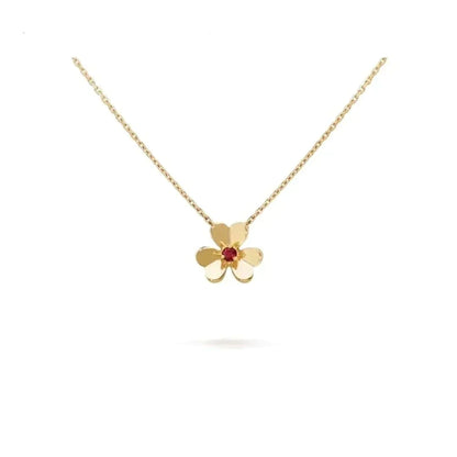 [Solara Jewelry]FRIVOLE GOLD FLOWER NECKLACE