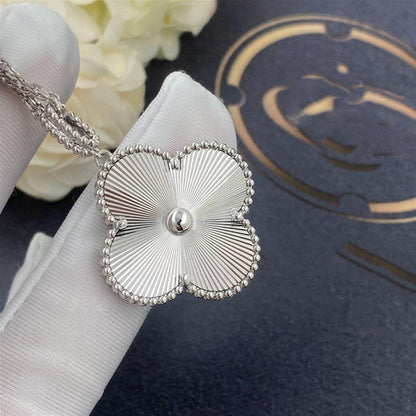 [Solara Jewelry]CLOVER 25MM SILVER BIG CLOVER NECKLACE