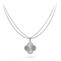 [Solara Jewelry]CLOVER 25MM SILVER BIG CLOVER NECKLACE