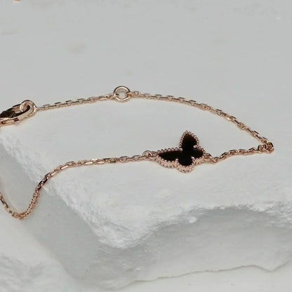 [Solara Jewelry]BUTTERFLY ONYX  BUTTERFLY BRACELET
