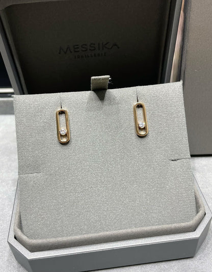 [Solara jewelry]MOVE UNO SMALL 1 DIAMOND EARRINGS