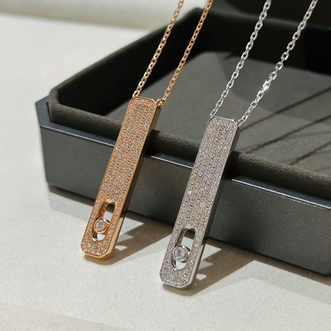 [Solara jewelry]MY FIRST DIAMOND PAVED NECKLACE