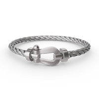 [Solara Jewelry]FORCE LARGE HORSESHOE NO DIAMOND BRACELET SILVER