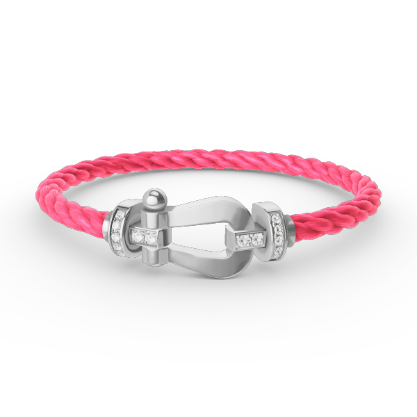 [Solara Jewelry]FORCE LARGE HORSESHOE HALF DIAMOND BRACELET SILVER