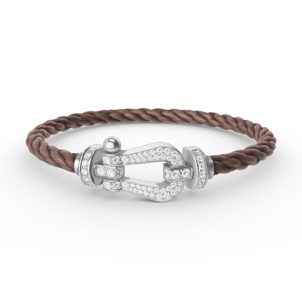 [Solara Jewelry]FORCE LARGE HORSESHOE FULL DIAMOND BRACELET SILVER