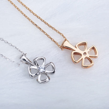 [Solara Jewelry]FIOREVER NECKLACE DIAMOND CENTER