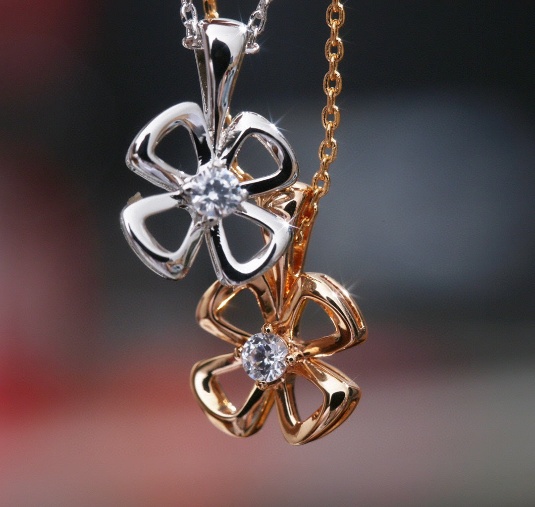 [Solara Jewelry]FIOREVER NECKLACE DIAMOND CENTER