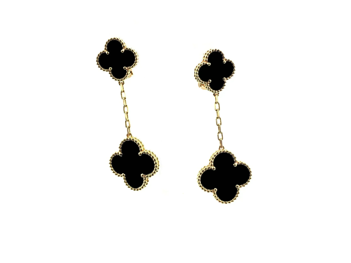 [Solara Jewelry]CLOVER 2 MOTIFS  EARRINGS (MULTIPLE CHOICESC