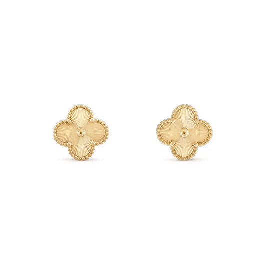 [Solara Jewelry]CLOVER MEDIUM 1 MOTIFS LASER EARRINGS