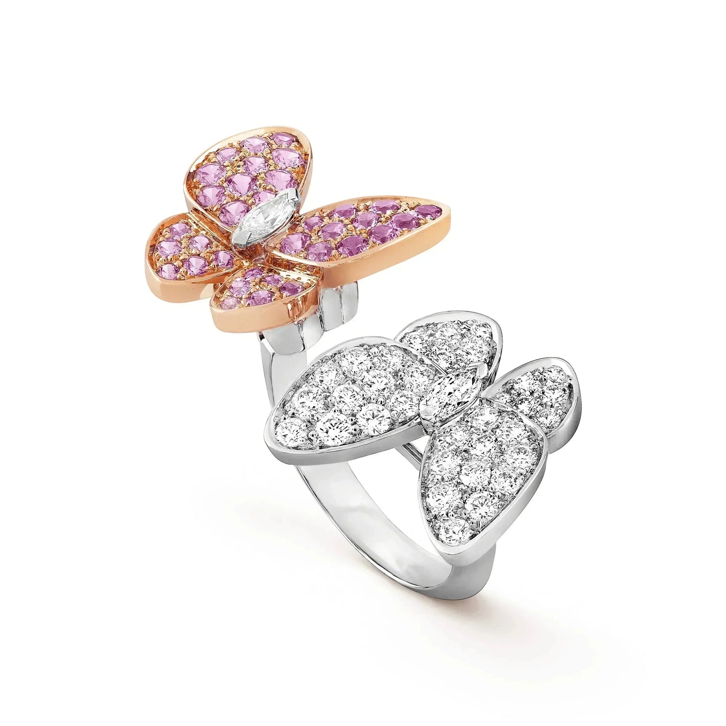 [Solara Jewelry]TWIN BUTTERFLY DIAMOND RING