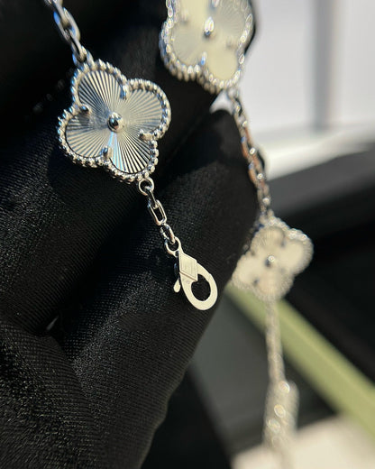 [Solara Jewelry]CLOVER SILVER 5 MOTIFS BRACELET